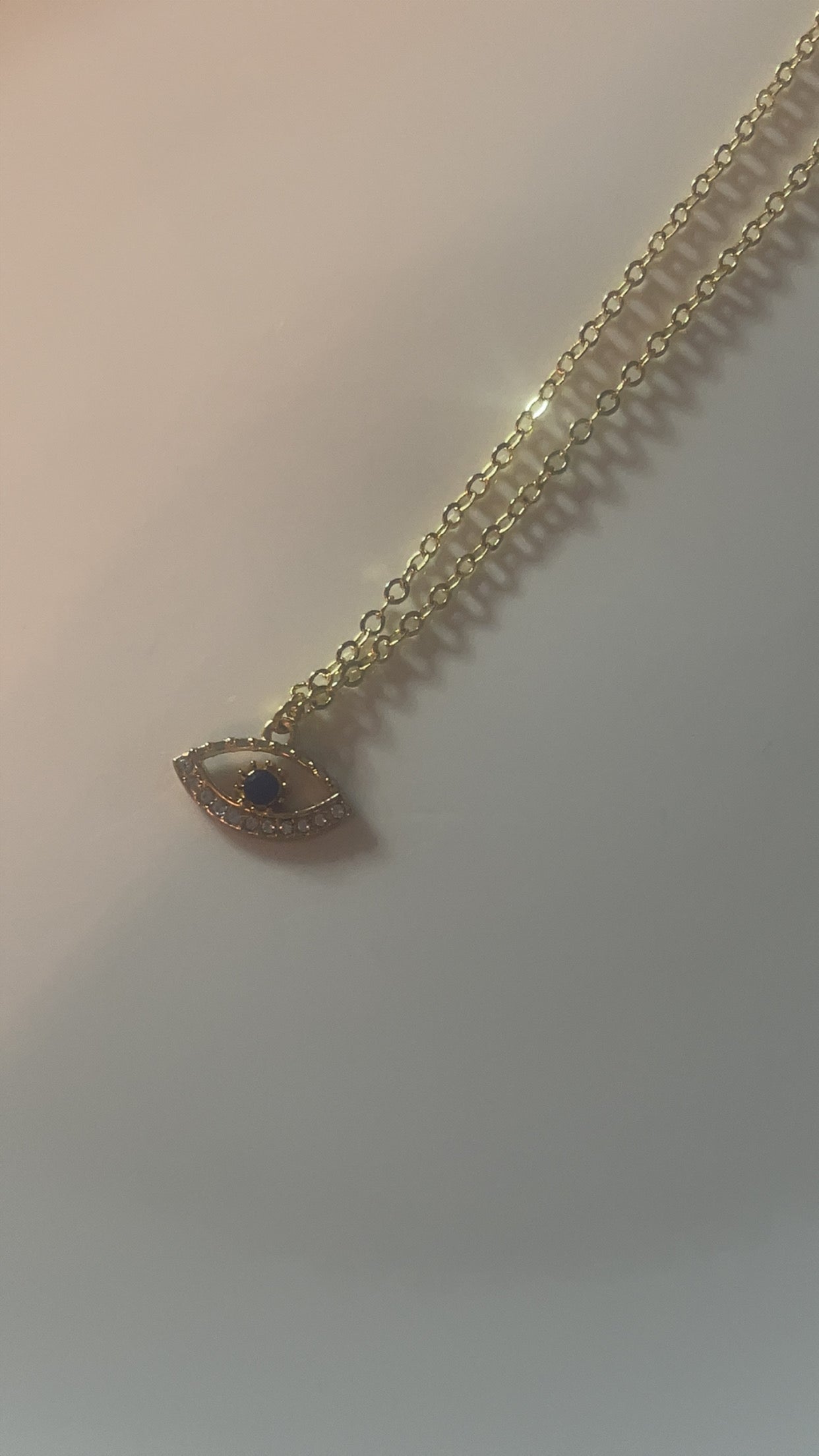 Gold plated Evil Eye Necklace