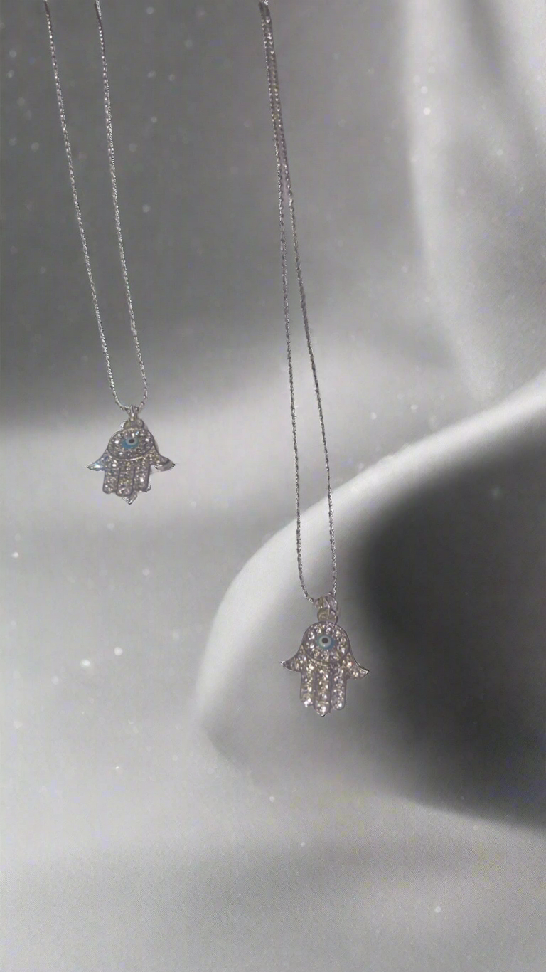 Hamsa Evil Eye protection Necklace