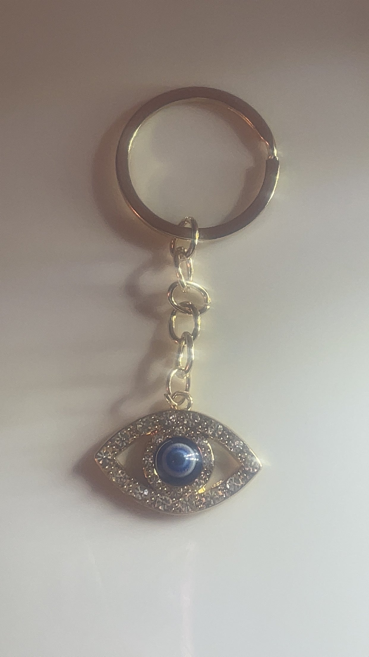 Gold Evil Eye Protective Keychain